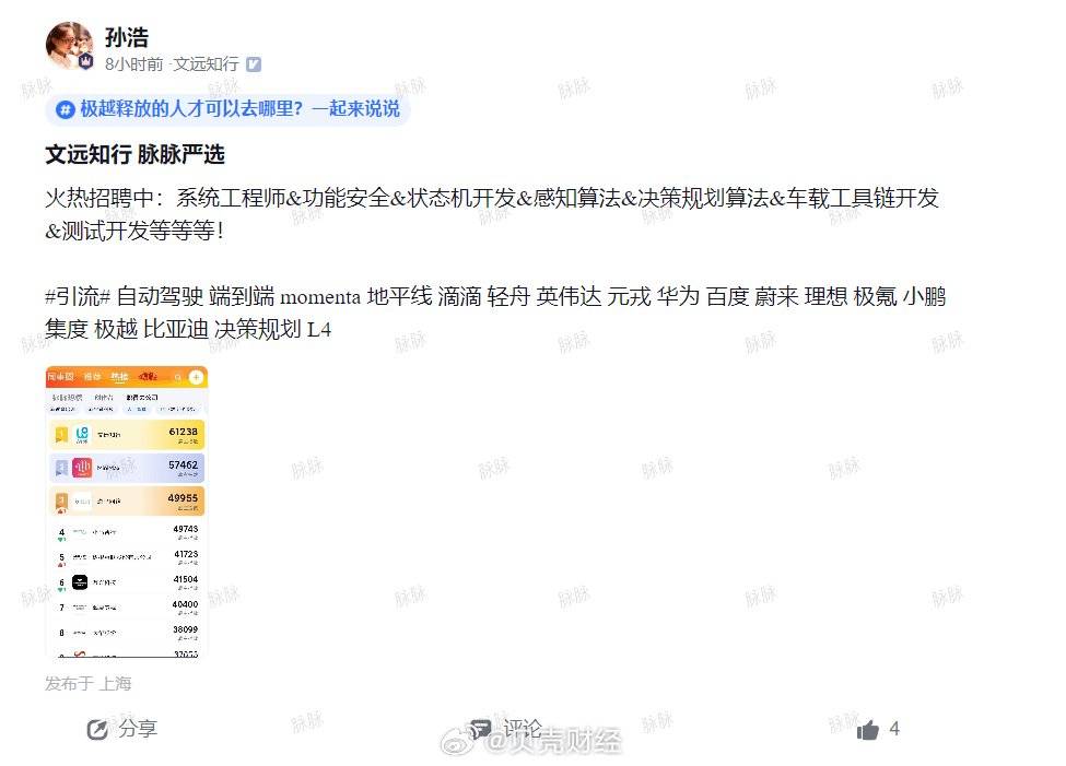 极越员工正被车企狂捞